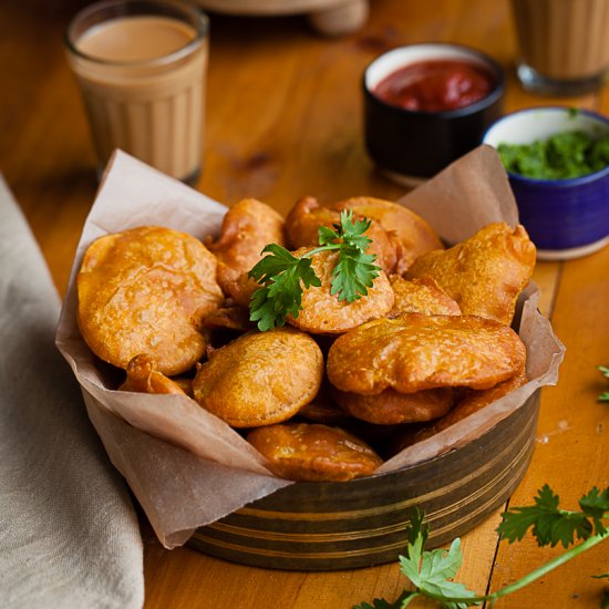 Batter Coated Potato Fritters