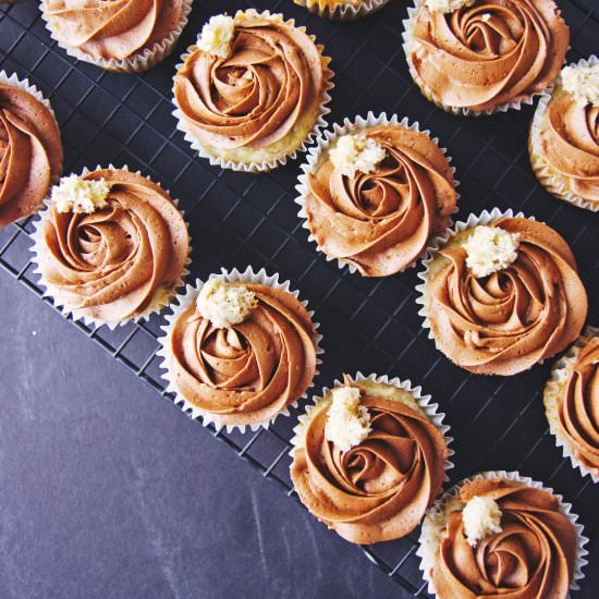 Roasted Banana Cupcakes