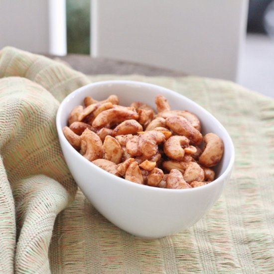 Warm Spiced Cashews