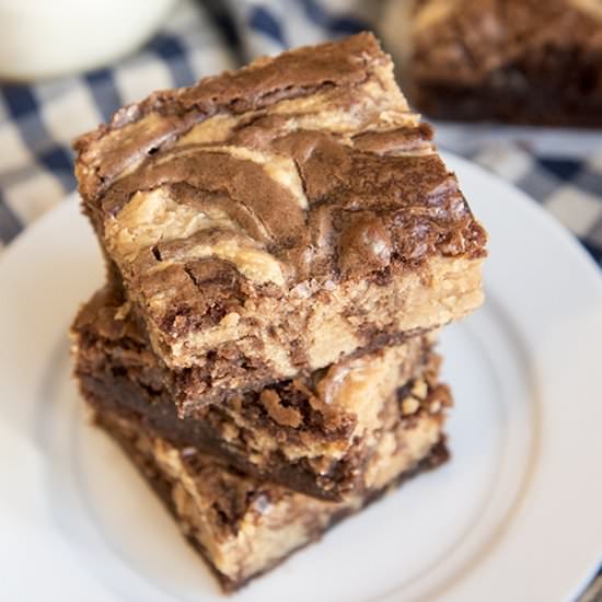 Peanut Butter Cheesecake Brownies