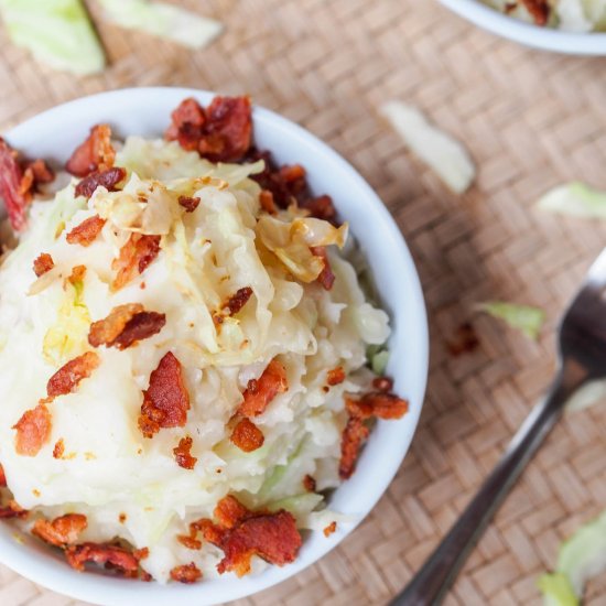 Irish Colcannon w/ Cabbage & Bacon