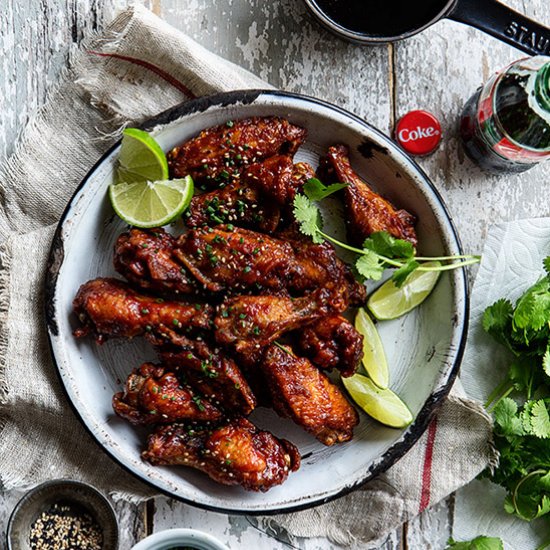 Sticky Coke Wings