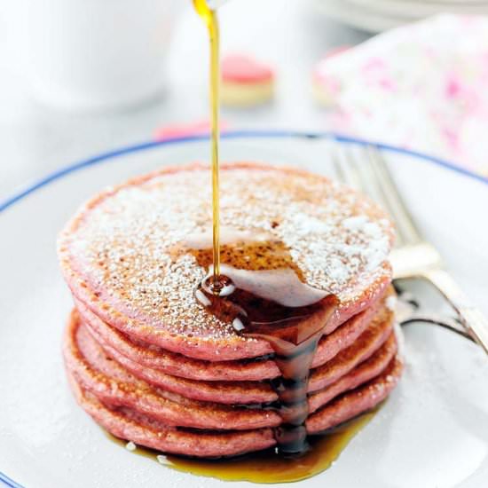 Cinnamon Beet Pancakes