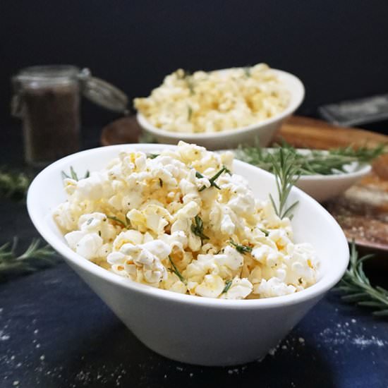 Rosemary Parmesan popcorn