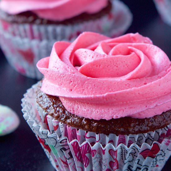 Cherry Coke Cupcakes