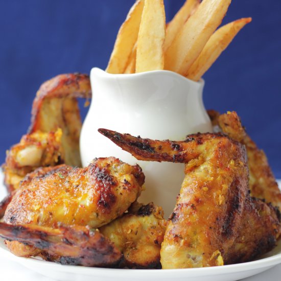 Turmeric and Lemon Grass Baked Wings