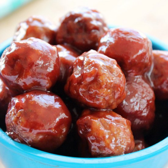 Slow Cooker Party Meatballs