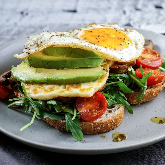 Mediterranean Halloumi & Egg Toast