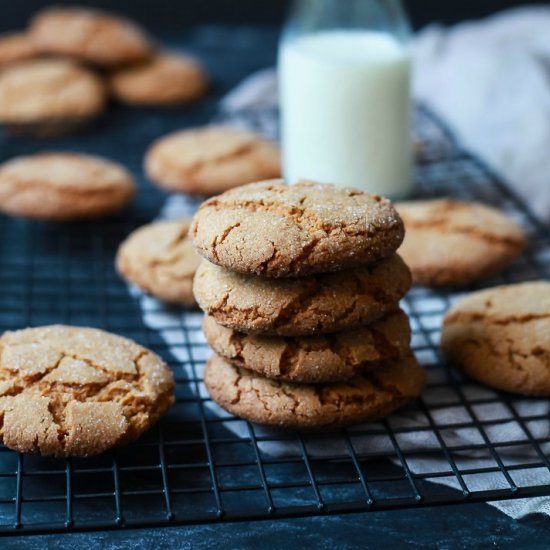 Soft and Chewy Ginger Cookies