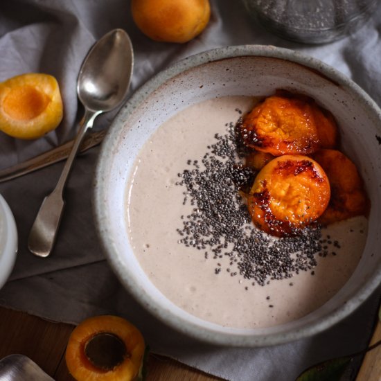 Charred Apricot Buckwheat Porridge