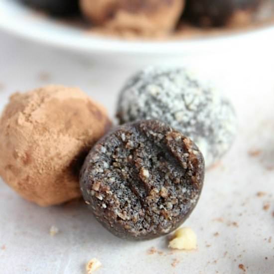 Chocolate Almond & Hazelnut Bites