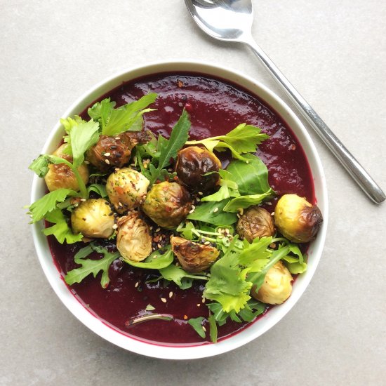 Beetroot and Red Cabbage Cumin Soup