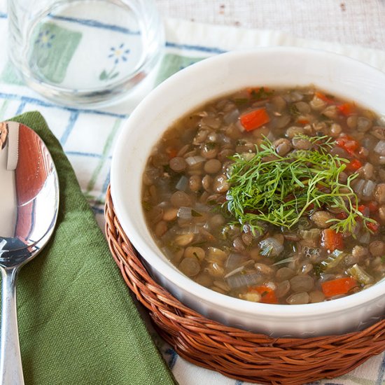 VEGETARIAN LENTIL SOUP