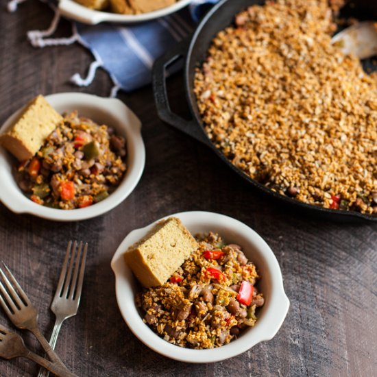 Pinto Bean Skillet Bake