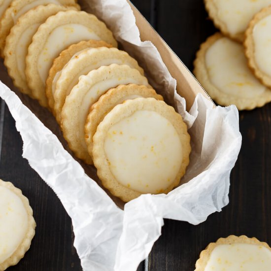 Iced Meyer Lemon Cookies