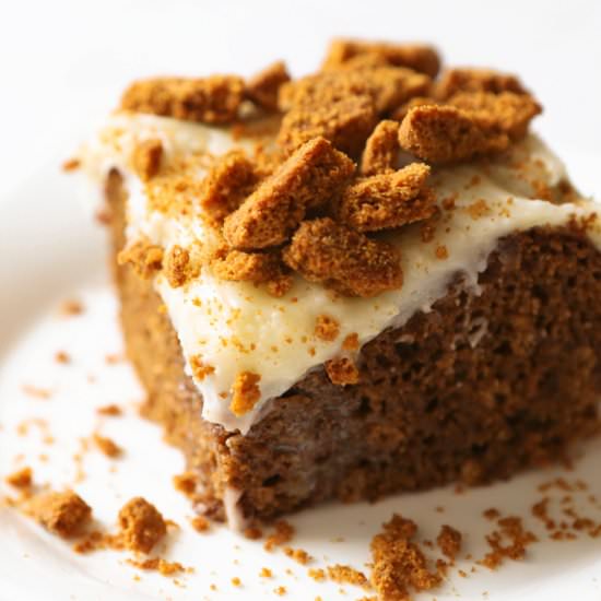 Gingerbread Poke Cake