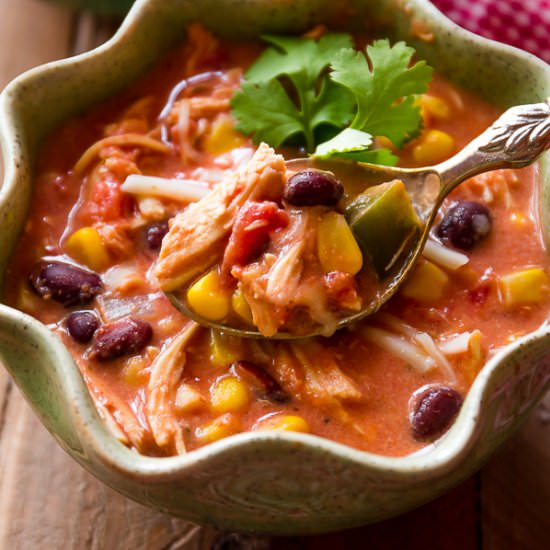 Slow Cooker Chicken Chili