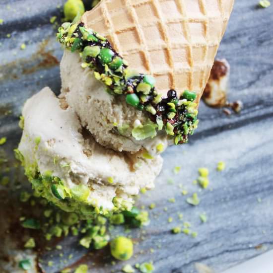 Latte Wasabi Pea Ice Cream