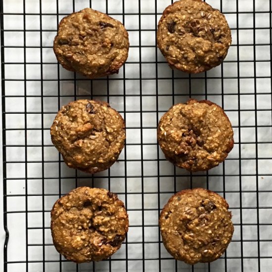 Banana Oat Muffins with Chia Seeds