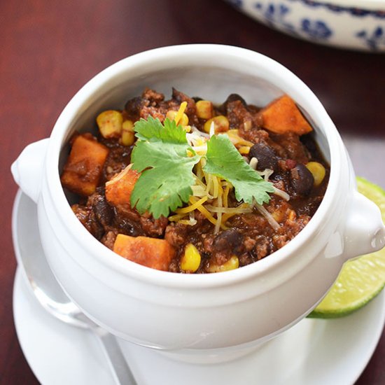 Turkey, Sweet Potato Chili