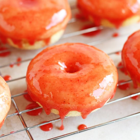 Strawberry Shortcake Donuts