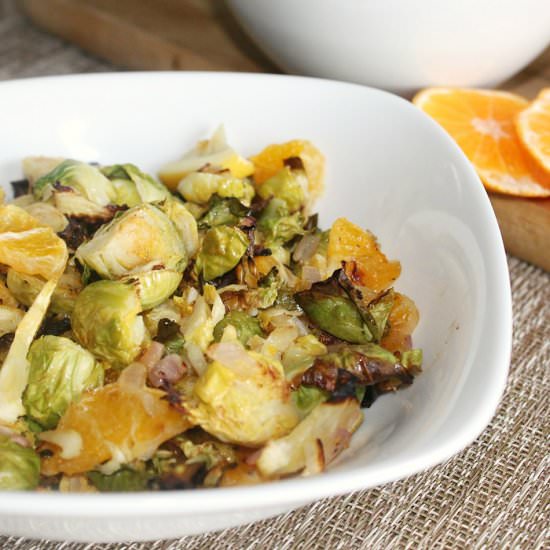 Citrus Roasted Brussels Sprouts