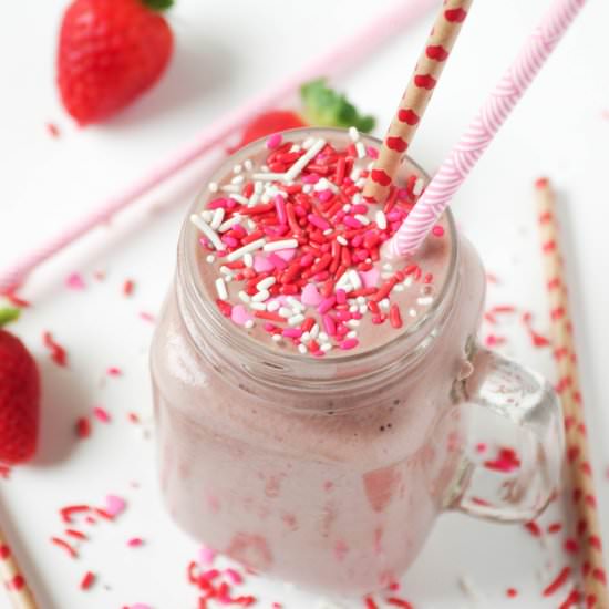 Strawberry Nutella Milkshake