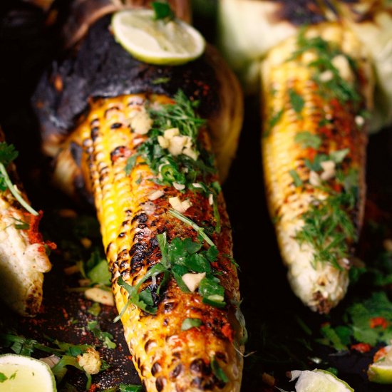 Indian corn on the cob