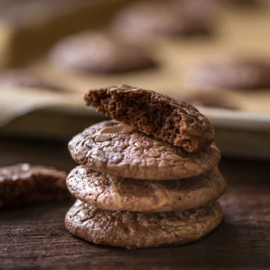 Soft and Chewy Brownie Cookies