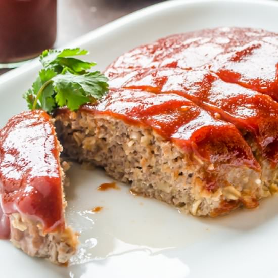 Turkey Meatloaf w/BBQ Sauce