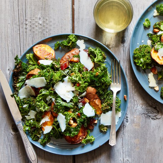 Sweet potato and kale salad