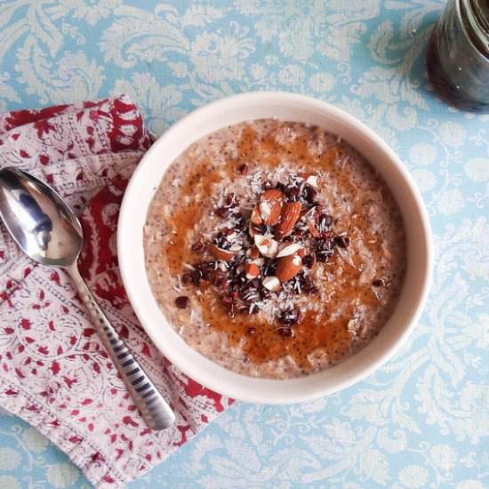 Coconut Cacao Nib Oatmeal