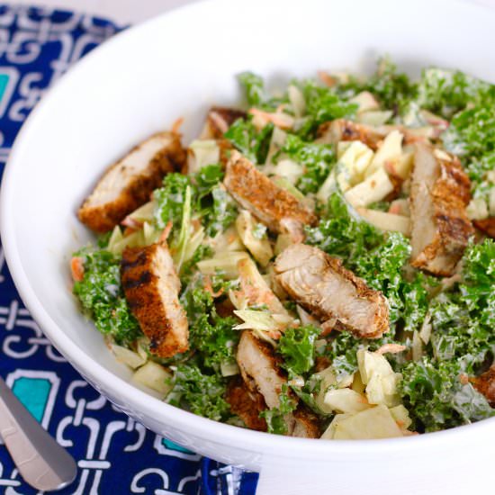 Grilled Chicken with Kale Slaw