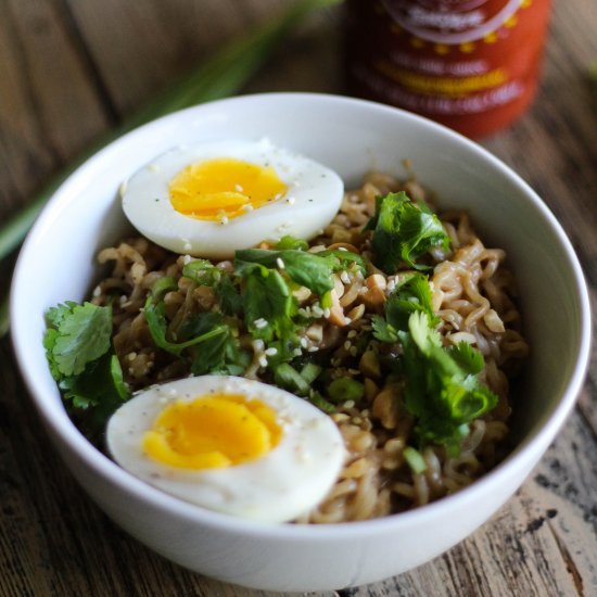 Ramen Noodles with Peanut Sauce