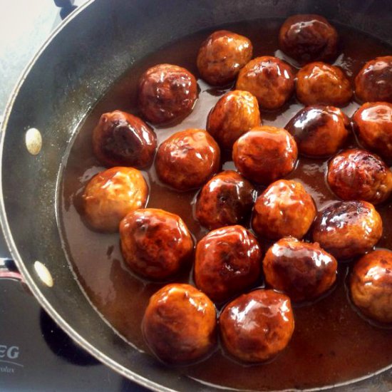 Easy Meatballs in BBQ sauce