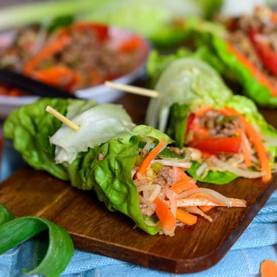 Korean Beef Lettuce Wraps