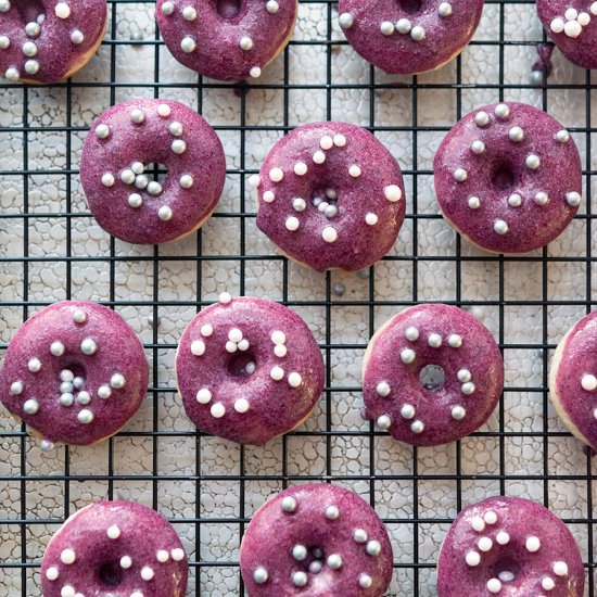 Mini Blueberry Cardamom Donuts