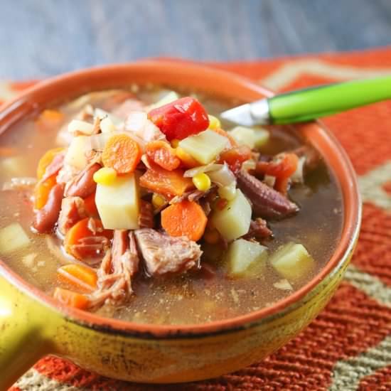 Crockpot Ham Bone Soup