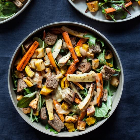 Roasted Root Vegetable Panzanella