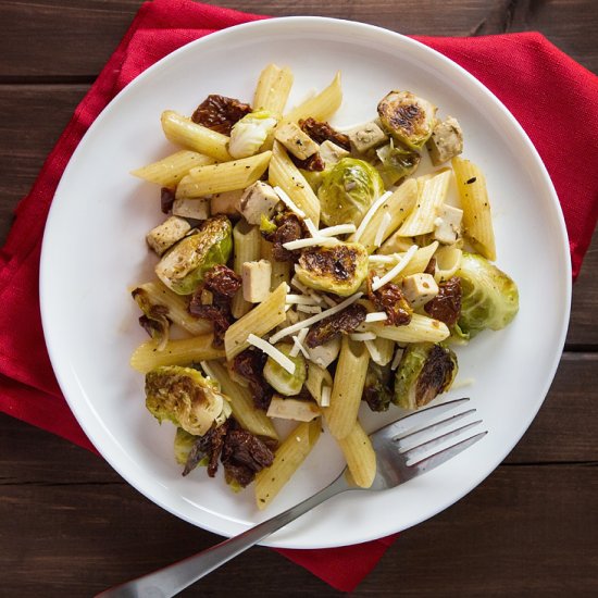 Pasta with Roasted Brussels Sprouts