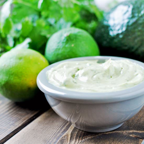 Avocado Cilantro Lime Mayonnaise