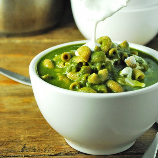 Chard Soup with Pasta