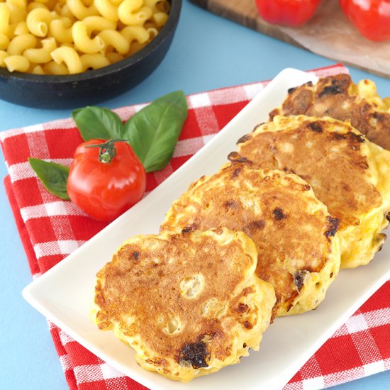 Macaroni and Cheese Pancakes