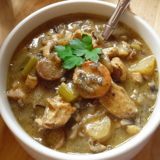 Easy Chicken & Wild Rice Soup