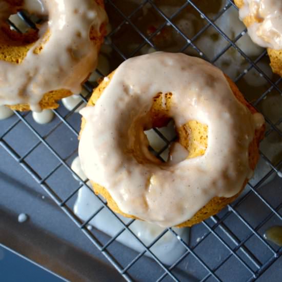 Pumpkin Donuts & Vanilla Icing