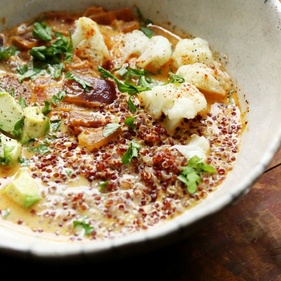 Smoky Coconut Broth with Quinoa