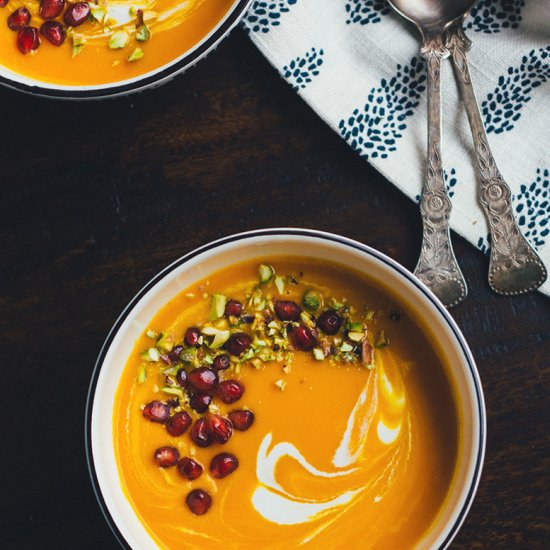 Spiced Carrot and Pear Soup