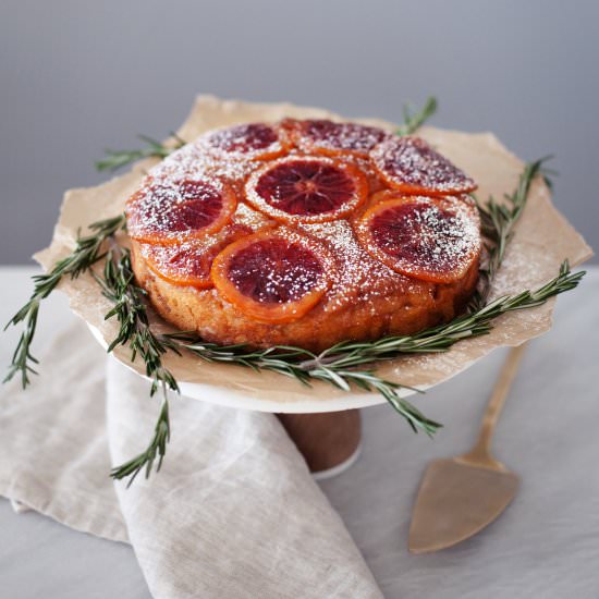 BLOOD ORANGE ROSEMARY CAKE