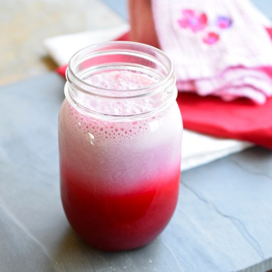 Vegan Raspberry Milk