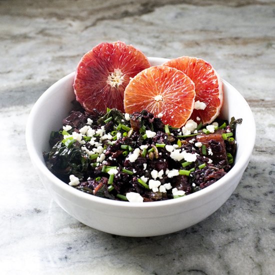 Blood Orange Rice Salad